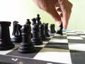 Chess first step Royalty Free Stock Photo