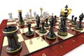 Chess game board Royalty Free Stock Photo