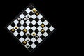 Chess game with checkmate position over view