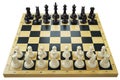 Chess game. Chessboard and chess pieces Royalty Free Stock Photo