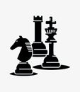 Chess game design Royalty Free Stock Photo
