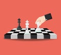 Chess game design Royalty Free Stock Photo