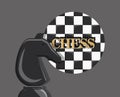 Chess game design Royalty Free Stock Photo