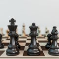 chess game isolated on white background Royalty Free Stock Photo