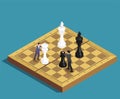 Chess Game Isometric Concept