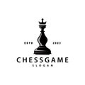 Chess Game Logo Simple Chess Piece Design Minimalist Silhouette Illustration Royalty Free Stock Photo