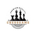 Chess Game Logo Simple Chess Piece Design Minimalist Silhouette Illustration Royalty Free Stock Photo