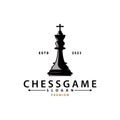 Chess Game Logo Simple Chess Piece Design Minimalist Silhouette Illustration Royalty Free Stock Photo