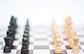 Chess game of strategy business concept Royalty Free Stock Photo