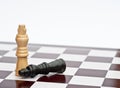 Chess game of strategy business concept Royalty Free Stock Photo
