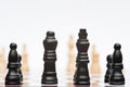 Chess game of strategy business concept Royalty Free Stock Photo