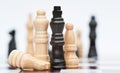 Chess game of strategy business concept Royalty Free Stock Photo