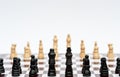 Chess game of strategy business concept Royalty Free Stock Photo