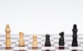 Chess game of strategy business concept Royalty Free Stock Photo