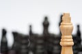 Chess game of strategy business concept Royalty Free Stock Photo