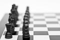 Chess game of strategy business concept Royalty Free Stock Photo
