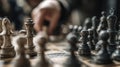 Chess game strategy and thinking deep thought Royalty Free Stock Photo