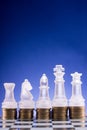 Chess on a golden coins. Investment strategy. Finance concept.