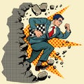 Chess grandmaster breaks a wall, destroys stereotypes Royalty Free Stock Photo