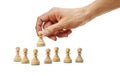 Chess Hand Strategy Business Pawns