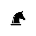 Chess horse black