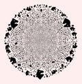 Chess Horse Icon Mosaic Fireworks Spheric Cluster Royalty Free Stock Photo