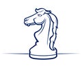 Chess horse icon