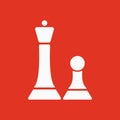 The chess icon. Game symbol. Flat Royalty Free Stock Photo