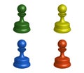 Chess icon illustrated in vector on white background Royalty Free Stock Photo
