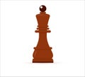 Chess icon of king. Isolated on white background. leisure sport symbol. Vector illustration. Royalty Free Stock Photo