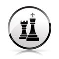 Chess icon on white background