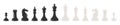 Chess icons set. King, queen, pawn, horse and rook. Chess silhouette. Vector illustration Royalty Free Stock Photo