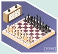 Chess Isometric Background