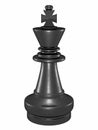 Chess king black front