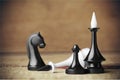 Chess King Defeat Royalty Free Stock Photo