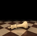 Chess King lost in the dark