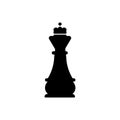 Chess king outline icon isolated. Symbol, logo illustration for mobile concept and web design. Royalty Free Stock Photo