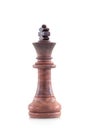 A chess king pawn on white background