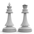Chess King and Queen Royalty Free Stock Photo