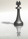 Chess king reflecting pawn Royalty Free Stock Photo