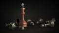 Chess king standing Royalty Free Stock Photo