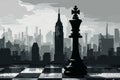 Metropolitan Chess King Mastery - AI Generated