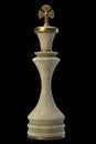 Chess King Stone isolated Royalty Free Stock Photo