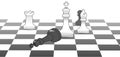 Chess king victory game strategy win Royalty Free Stock Photo