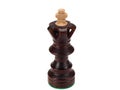 A chess king on a white background Royalty Free Stock Photo