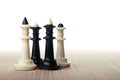 Chess kings and queens Royalty Free Stock Photo