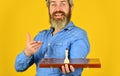 Chess lesson. Cognitive development. Enjoy tournament. Game strategy concept. Chess competition. Board game. Bearded man