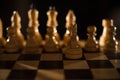 Chess is aogic Board game with special pieces on a 64-cell Board for two opponents, combining elements of art in terms of chess Royalty Free Stock Photo