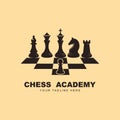 chess logo vector icon illustration design Royalty Free Stock Photo
