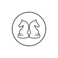 chess logo vector icon illustration design Royalty Free Stock Photo